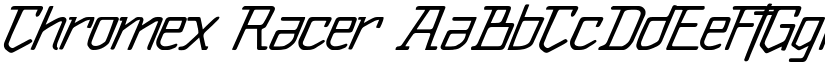 Chromex Racer font download