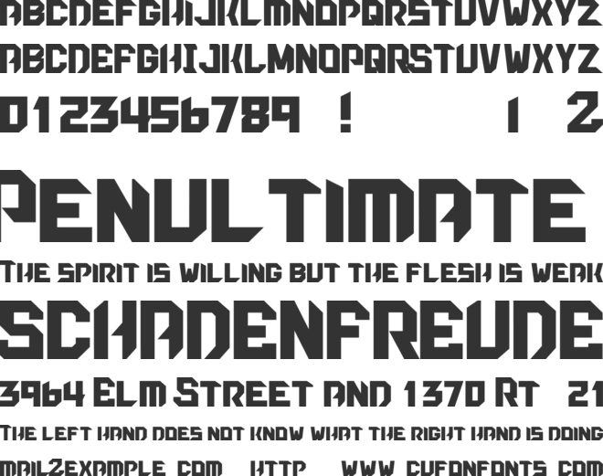 Smash Stadium Font font preview