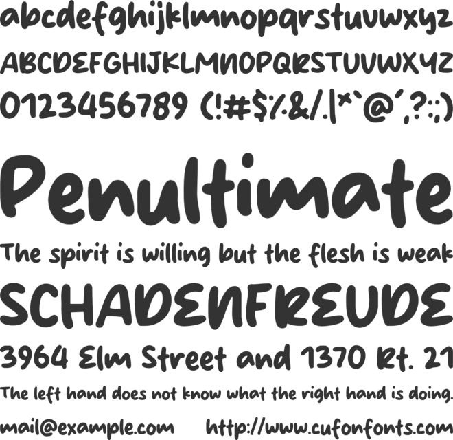 Sunny Script font preview