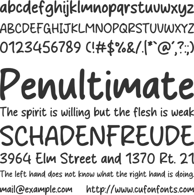 Walkyo font preview