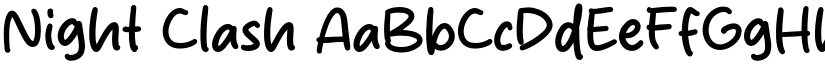Night Clash font