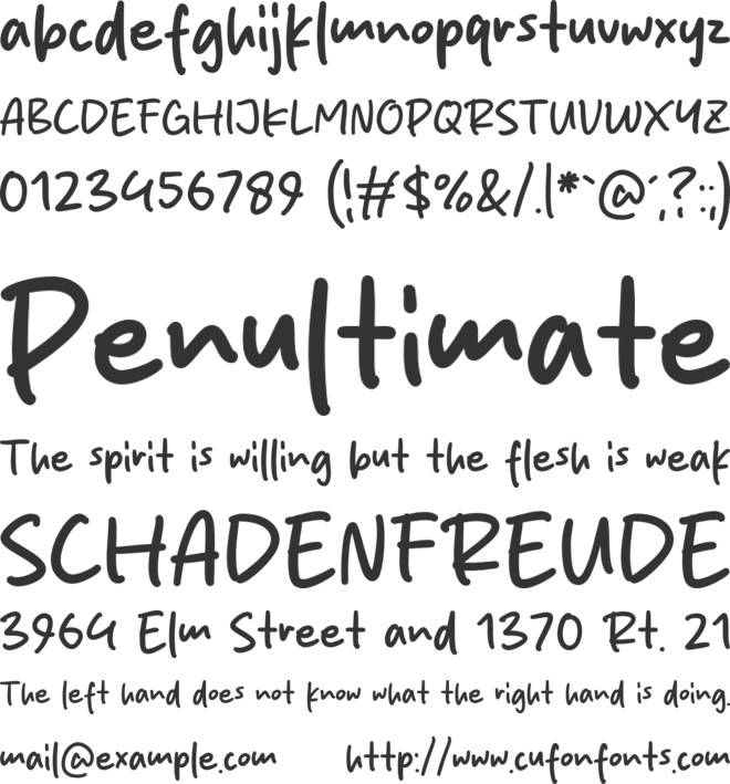 Regal Palms font preview