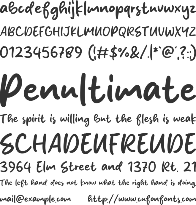 Sunday Drift font preview