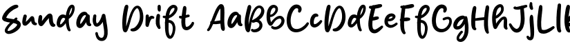 Sunday Drift font