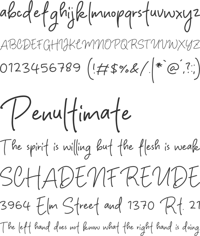 Bloom Velvet font preview