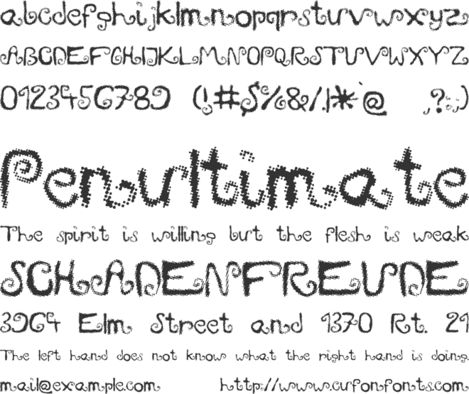 Mieszkanie9 font preview