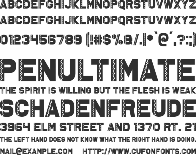 Ambystoma Mexicanum font preview