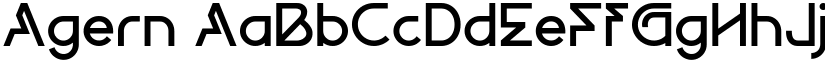 Agern font