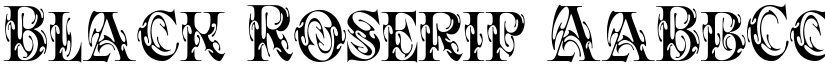 Black Roserip font