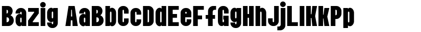 Bazig font download
