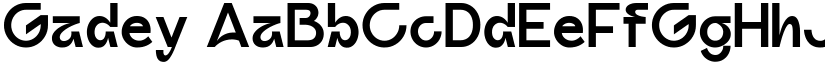 Gadey font