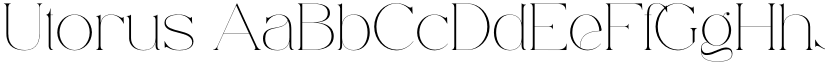 Utorus font download
