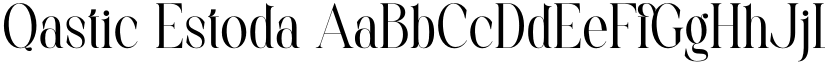 Qastic Estoda font download