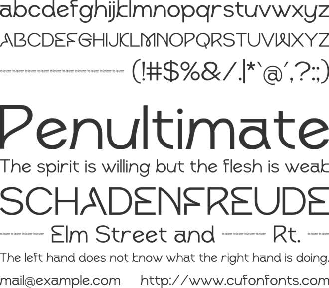 Giabe font preview