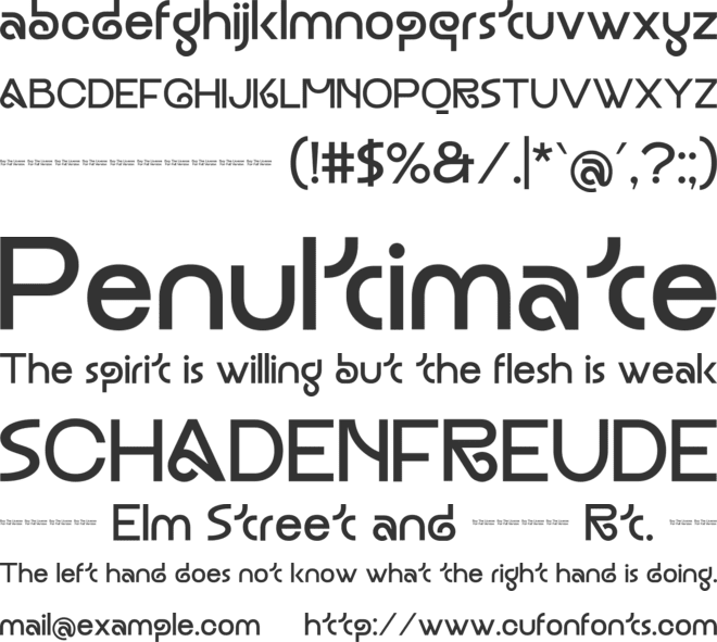 Astoin font preview