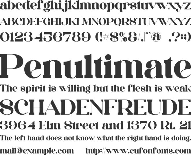 Bridge Magist font preview