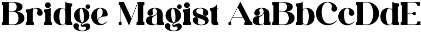 Bridge Magist font
