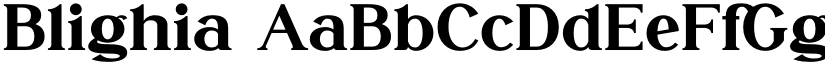 Blighia font