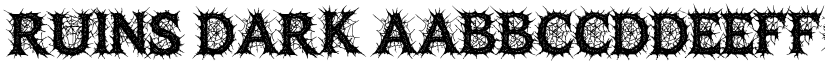 Ruins Dark font