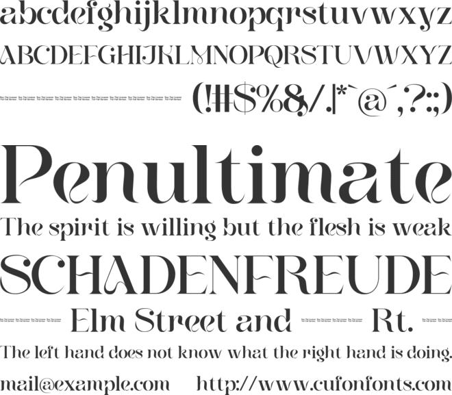 Meylda font preview