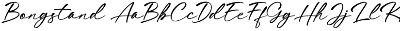 Bongstand font download