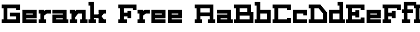 Gerank Free font download