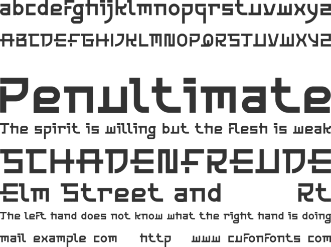 FromBusans Free font preview