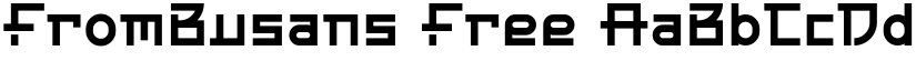 FromBusans Free font