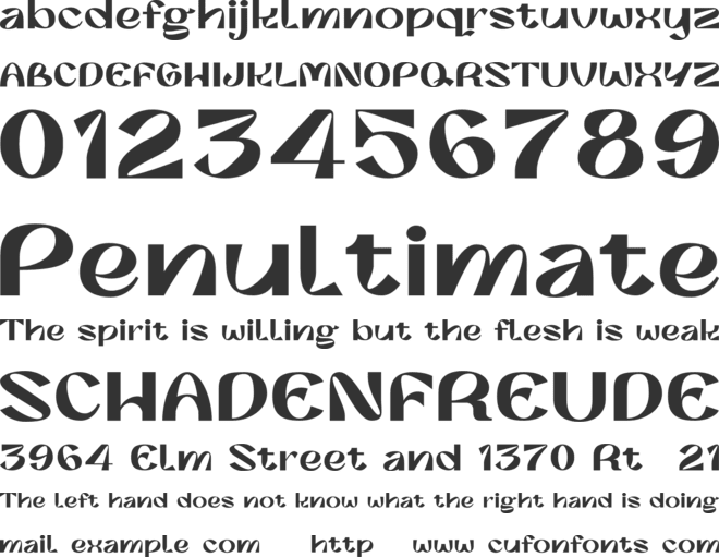 Lanyno Free font preview