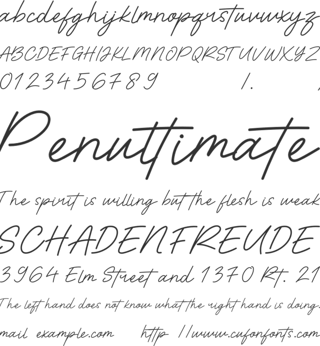 Cinemont Free font preview