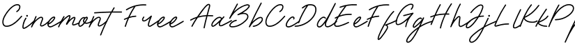 Cinemont Free font