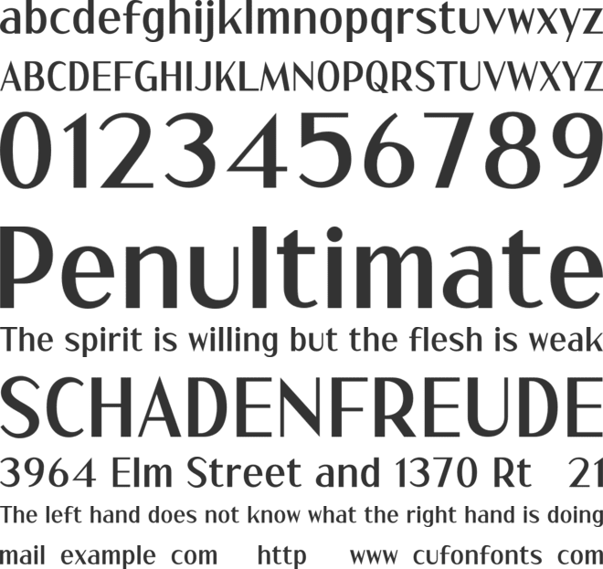 Skannia Free font preview