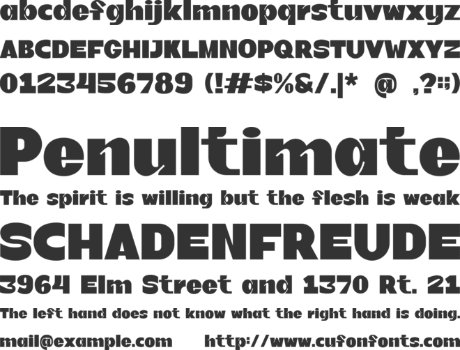 Revold Free Version font preview
