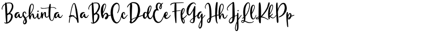 Bashinta font download