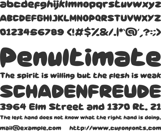 ID Puffey font preview