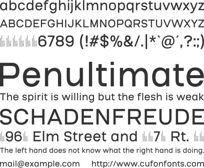 Boche font preview