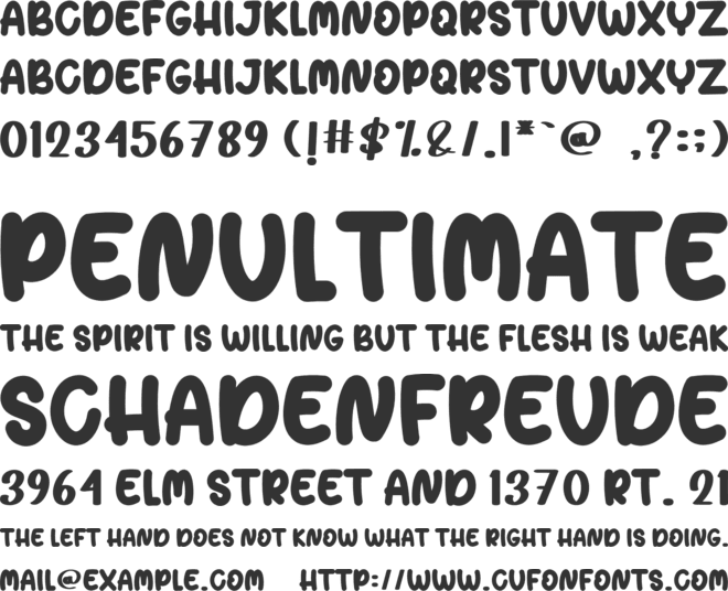 Victory Teacher font preview