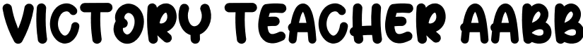Victory Teacher font