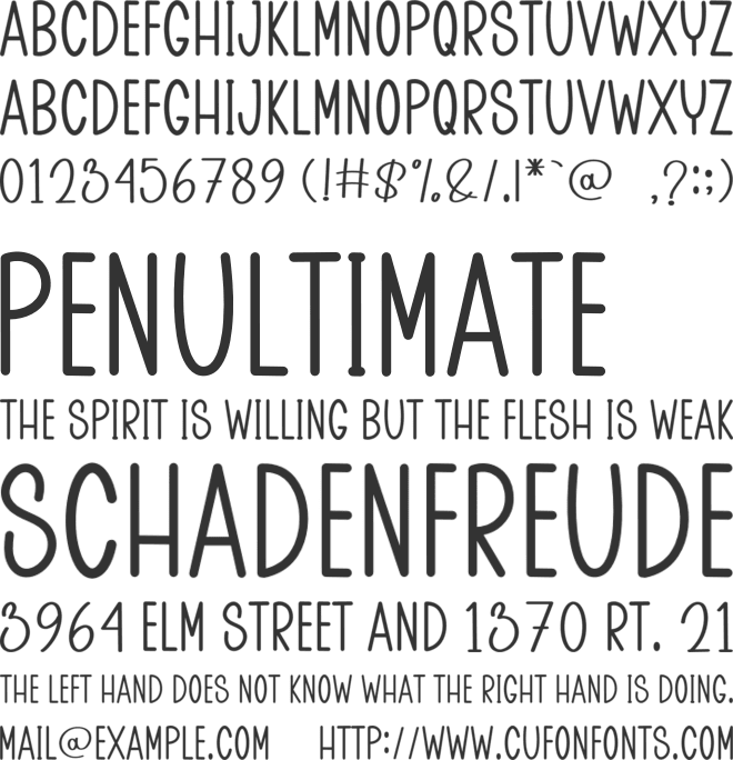 Winter Mountain font preview
