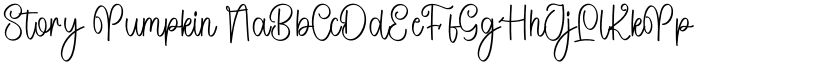 Story Pumpkin font download
