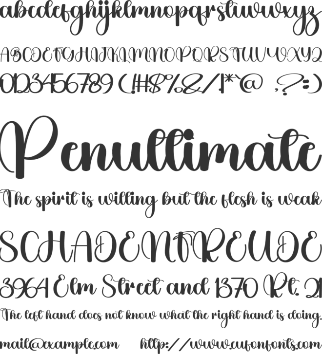 Baby Daily font preview
