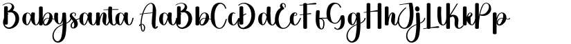 Babysanta font download