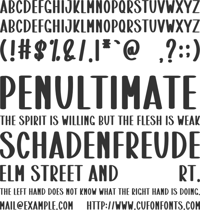 Alphabet Christmas font preview