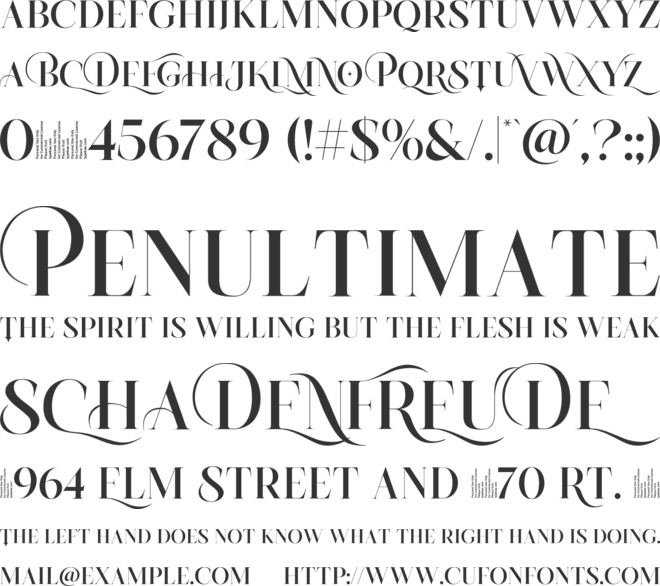 Drose font preview