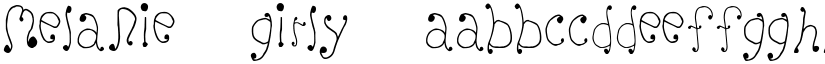 Melanie (Girly) font