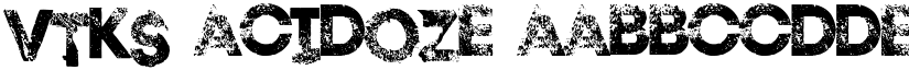 Vtks Acidoze font