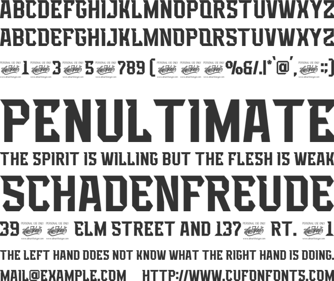 headbears font preview