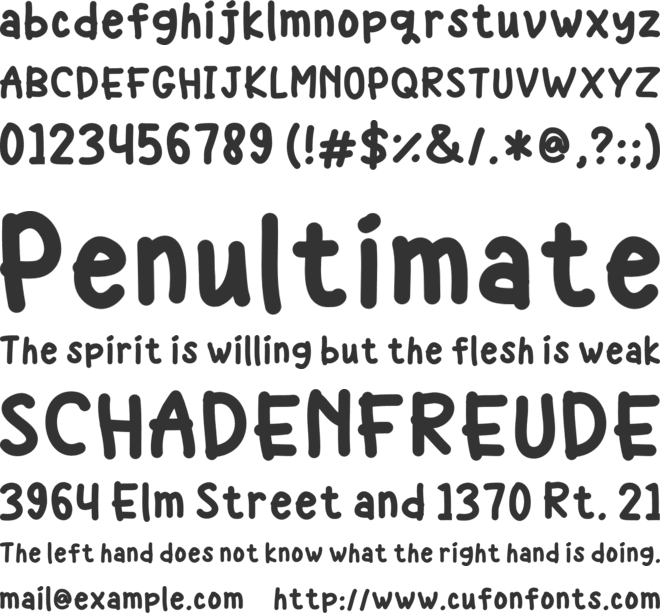 Banana King font preview
