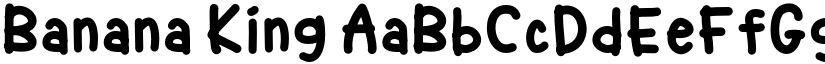 Banana King font download