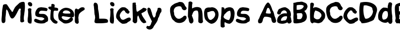 Mister Licky Chops font
